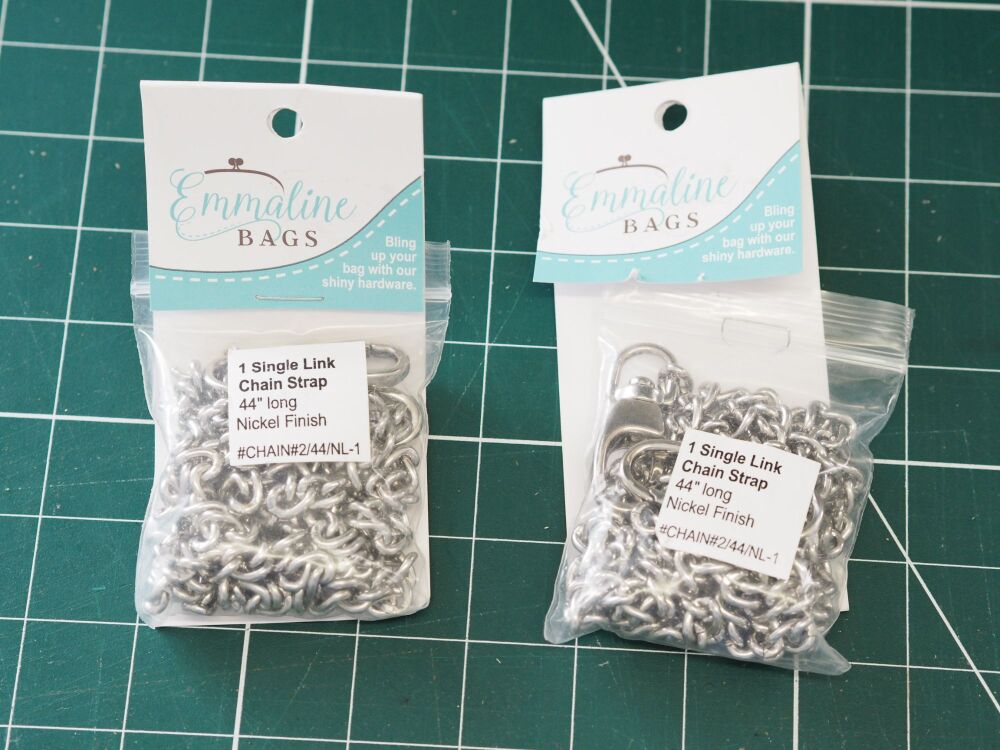 Emmaline Bags Purse Chain Single Link Silver Colour 44 inch