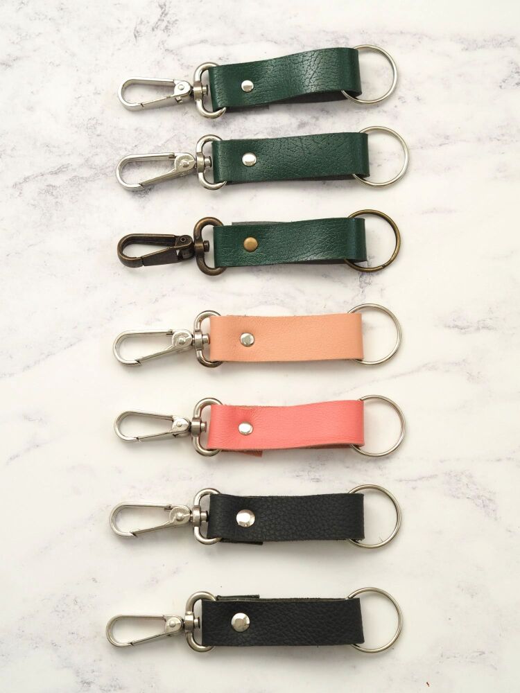Chunky Leather Clip Key Rings - SUPER SECONDS