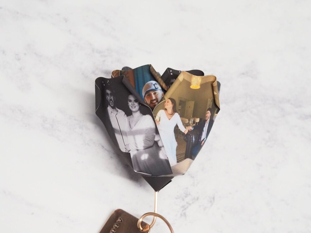 Single Personalised Photograph Paper Rose