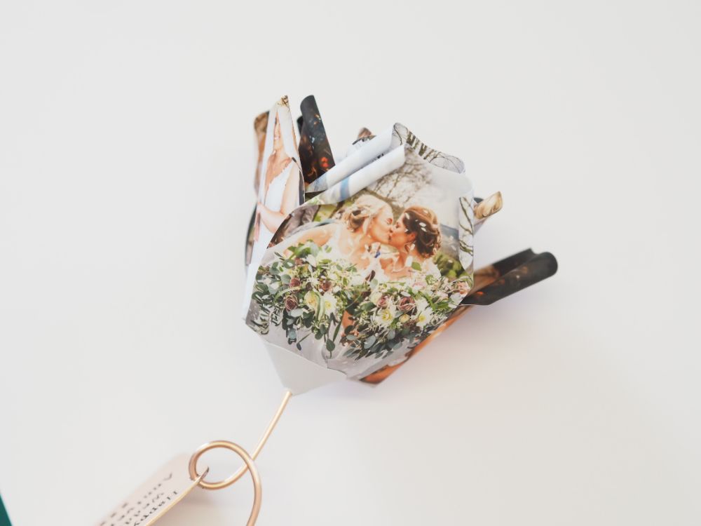 Personalised Photo Paper Roses