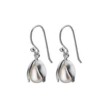 Sterling Silver Snowdrop Pearl Earrings