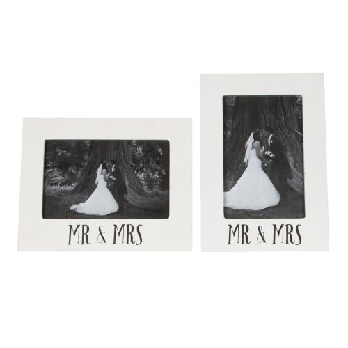 Mr and Mrs Wedding Frame - Horizontal