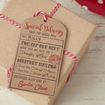 Santa Special Delivery Gift Tags - Pack of 6