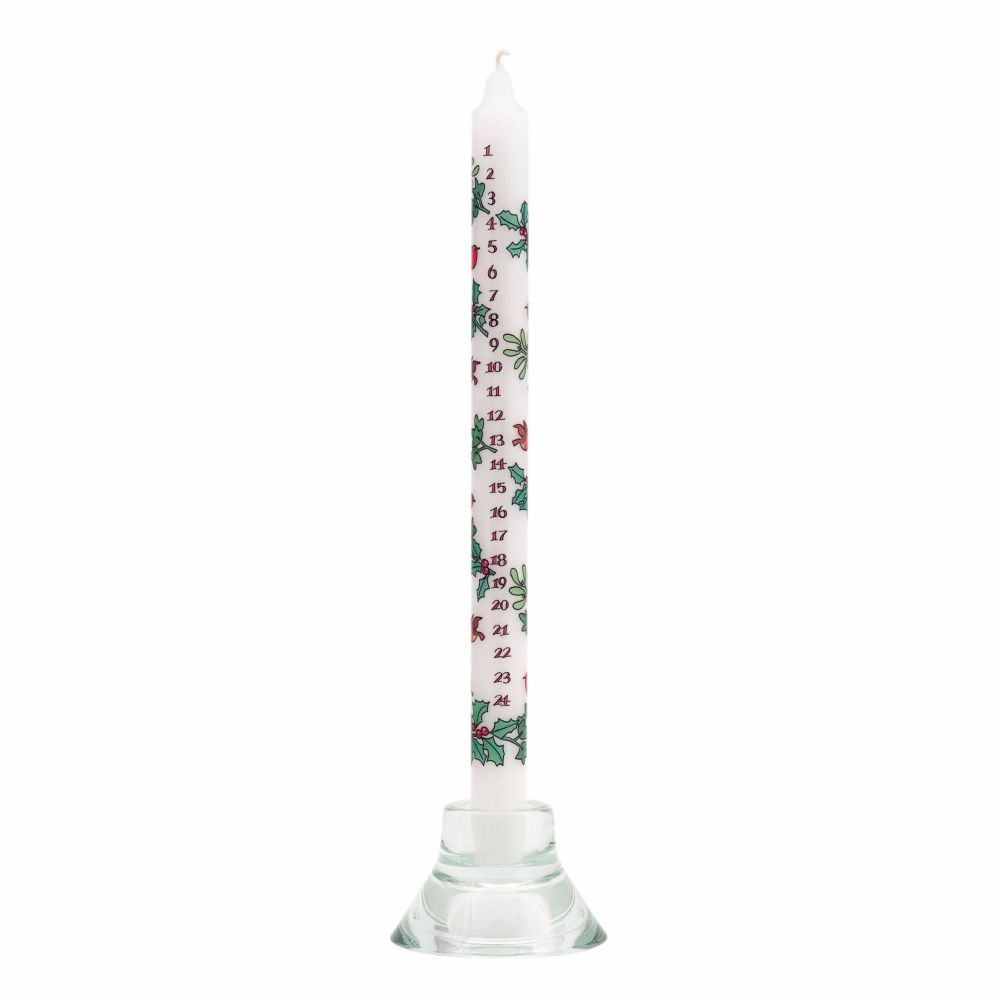 Alison Gardiner Robin, Holly and Ivy Advent Candle