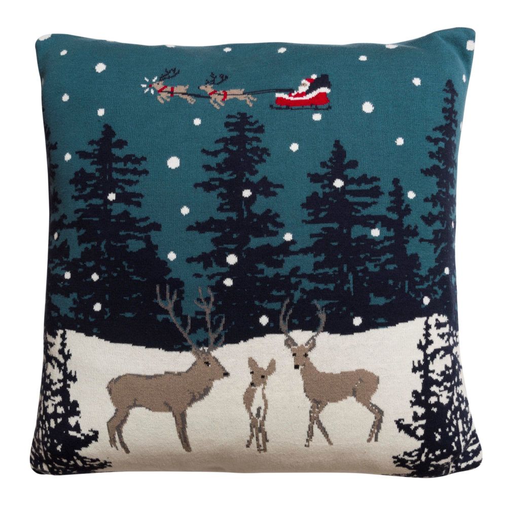 Sophie Allport 'Home for Chrsitmas' Knitted Statement Cushion