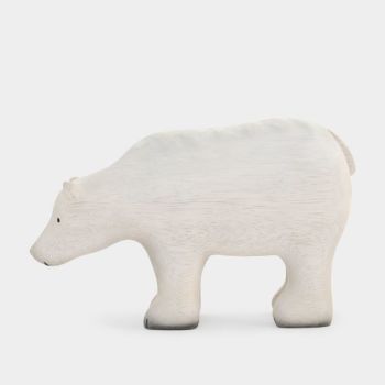 East of India Large Wooden Polar Bear Ornament