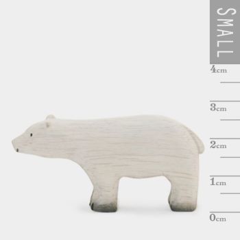 East of India Little Wooden Polar Bear Ornament