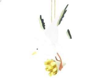 'Chips for Tea' Hanging Seagull Decoration