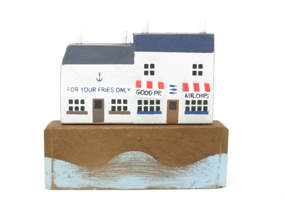 'For Your Fries Only' Seaside Scene Ornament