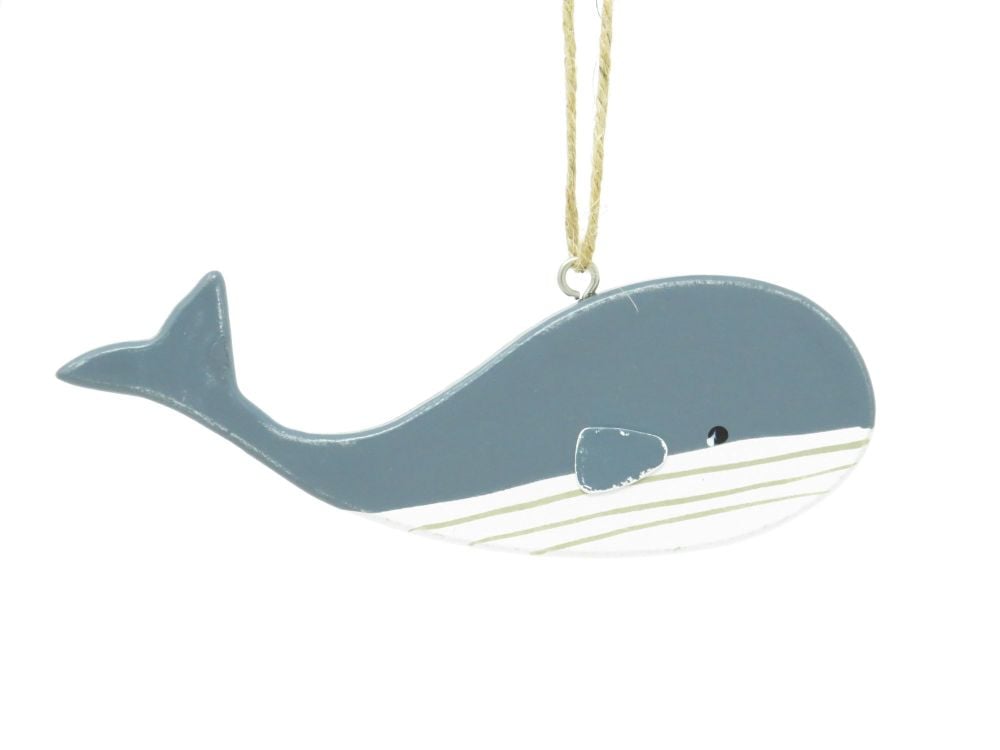 Mixed Hanging Whale Ornaments - Set of 3 Assorted