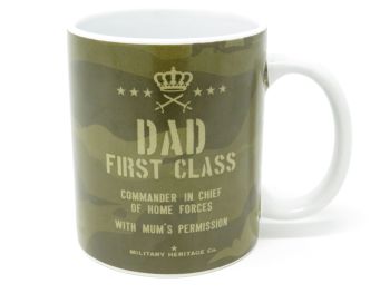 'First Class Dad' Military Style Ceramic Mug