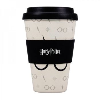 Harry Potter Bamboo Travel Mug - Glasses Motif