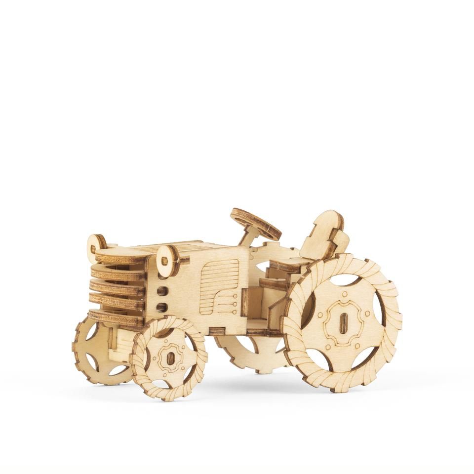 3D Wooden Puzzle - Tractor