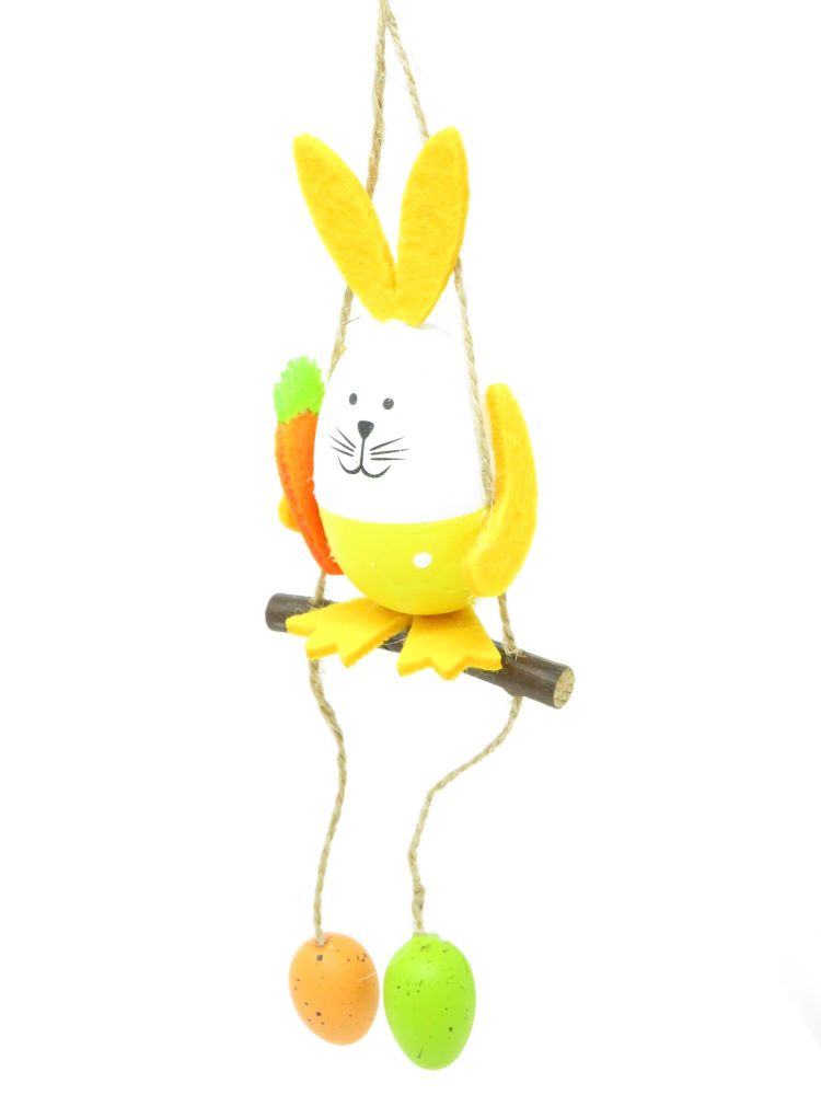 Bunny on a Swing Hanging Decoration