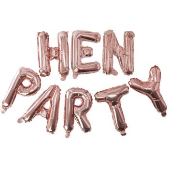Ginger Ray 'Hen Party' Rose Gold Inflatable Garland