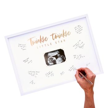 Ginger Ray Baby Scan Frame - Baby Shower Guest Book