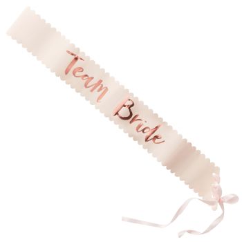 Ginger Ray 'Team Bride' Sashes - Box of 6