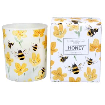 Gisela Graham Bee and Buttercup Honey Scented Large Boxed Candle 