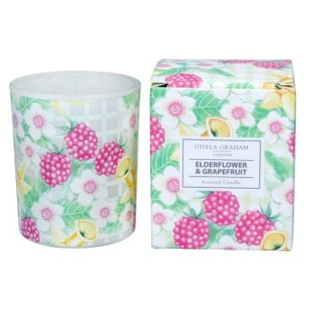 Gisela Graham Elderflower and Grapefruit Scented Small Boxed Candle 