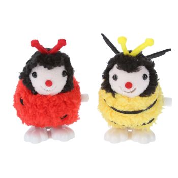 Gisela Graham Plush Jumping Toy - Bee and Ladybird