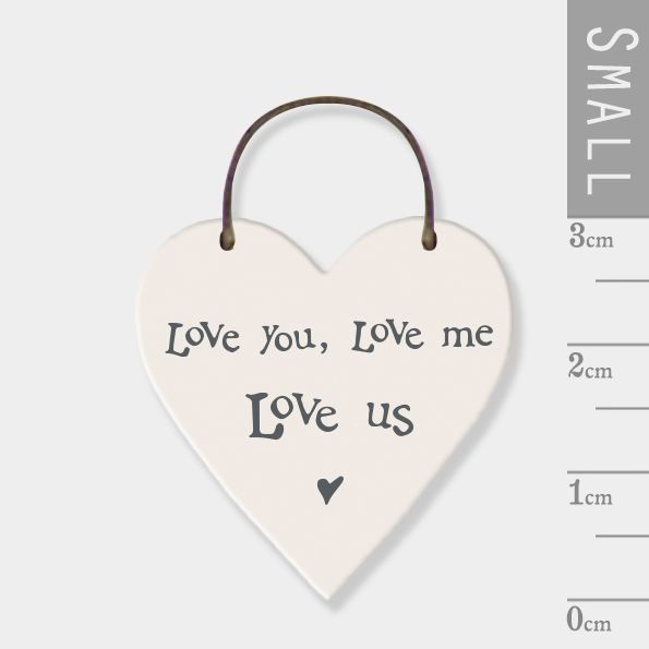 East of India Wooden Heart Tags 