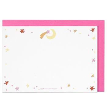 Raspberry Blossom Shooting Star Note Cards - Pack of 8
