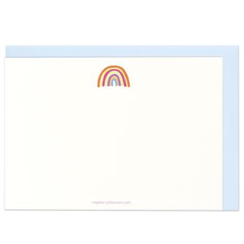 Raspberry Blossom Rainbow Note Cards - Pack of 8