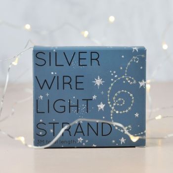 Silver Wire String of 30 Lights -LED