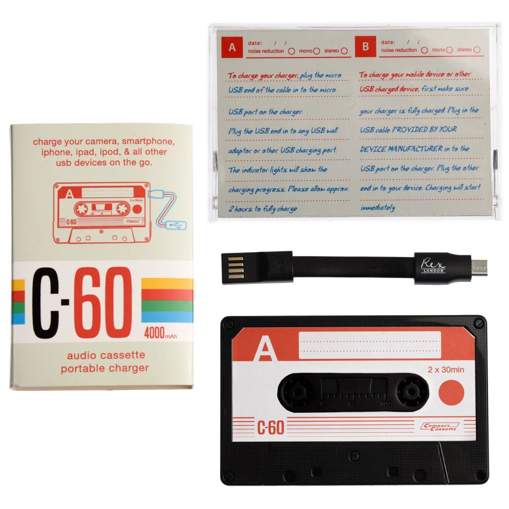 Cassette Tape USB Portable Charger