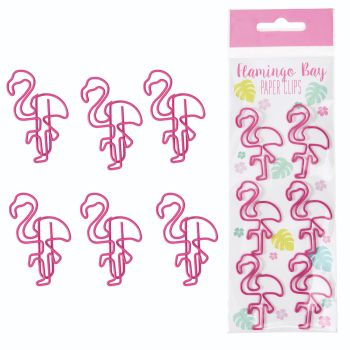 Flamingo Paper Clips - Set of 6