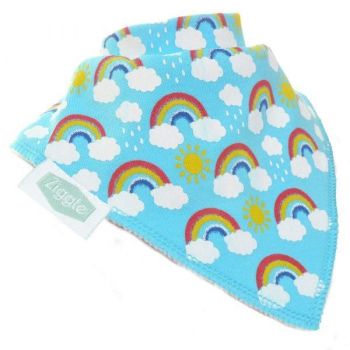 Baby Ziggle Rainbow Cotton Bib
