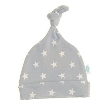 Baby Ziggle Grey with White Stars Hat