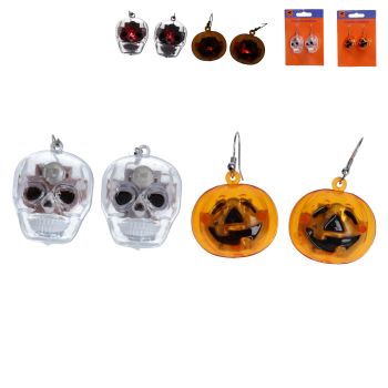 Gisela Graham Halloween LED Earrings - 2 Assorted