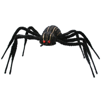 Gisela Graham Giant Black Flocked Spider