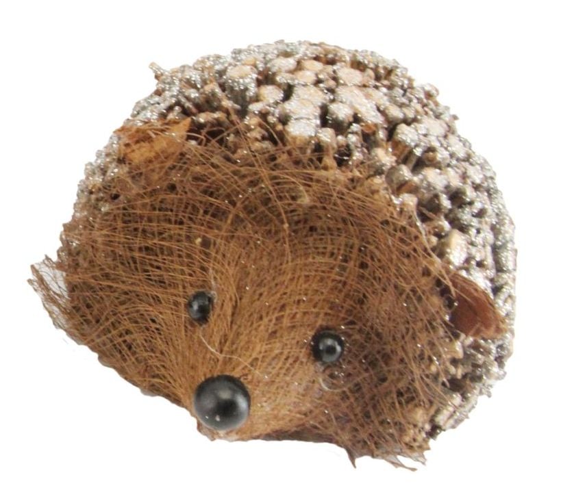 Gisela Graham Set of Two Twig Hedgehog Ornaments