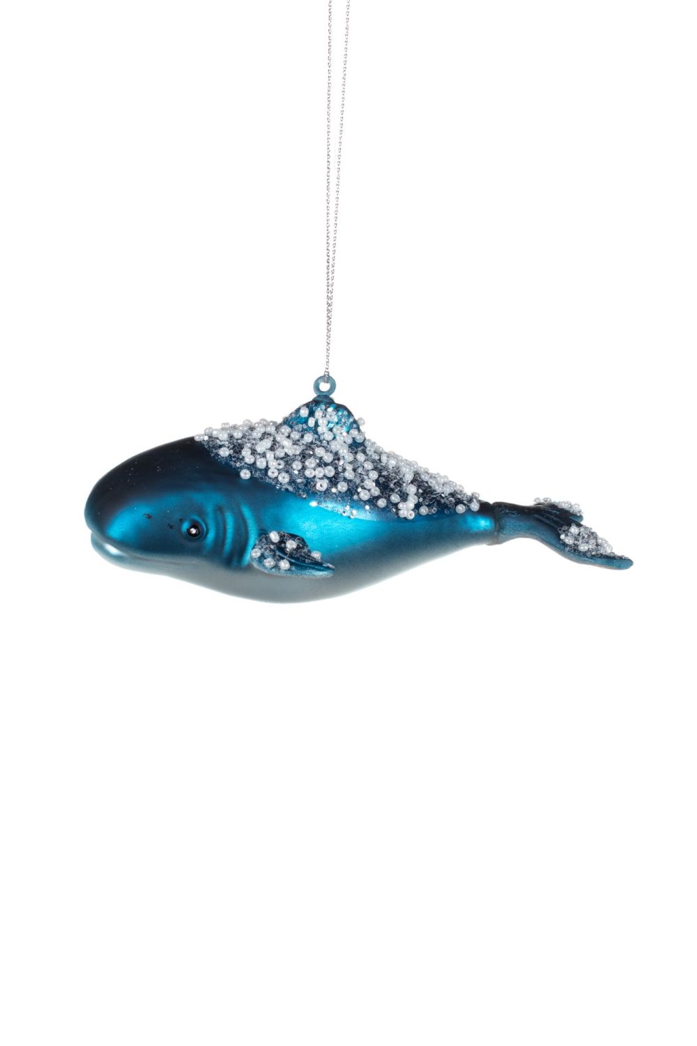 Shoeless Joe Glass Whale Decoration