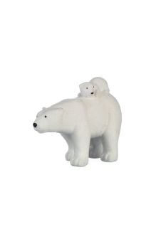 Shoeless Joe Polar Bear and Cubs Ornament