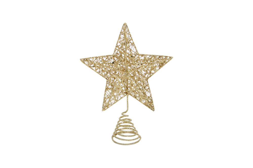 Gisela Graham Gold Wire Mesh Tree Top Star
