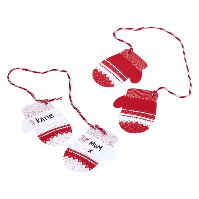 Ginger Ray Festive Mitten Gift Tags