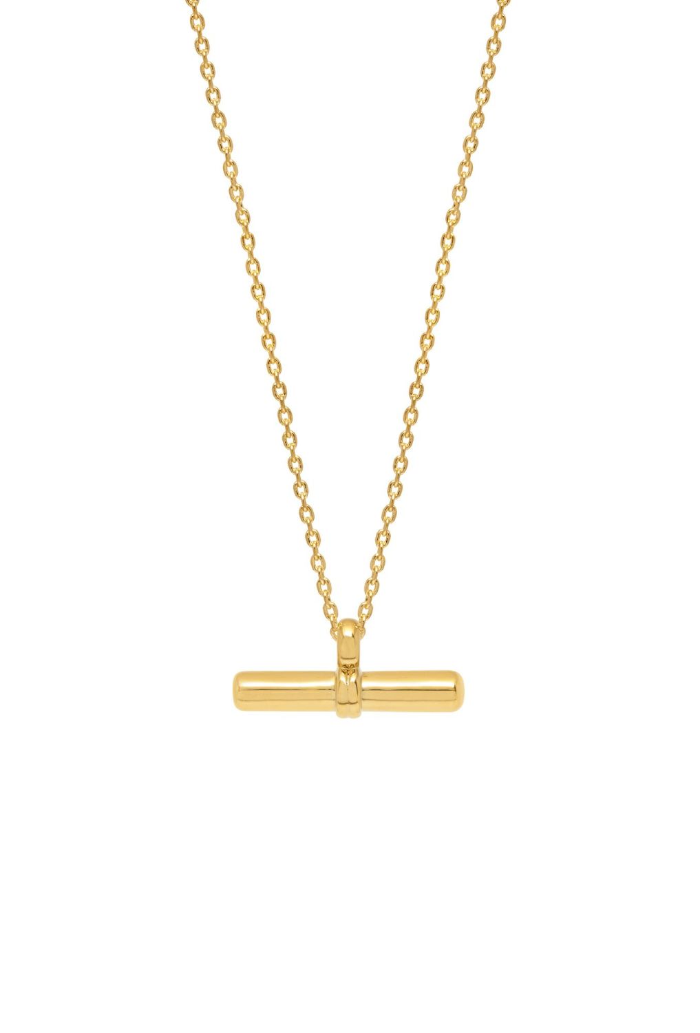 Estella Bartlett Gold T-Bar Necklace