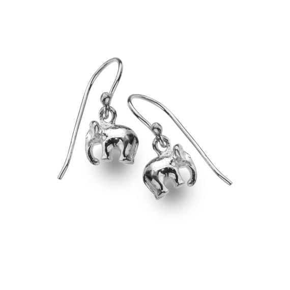 Sterling Silver Baby Elephant Earrings