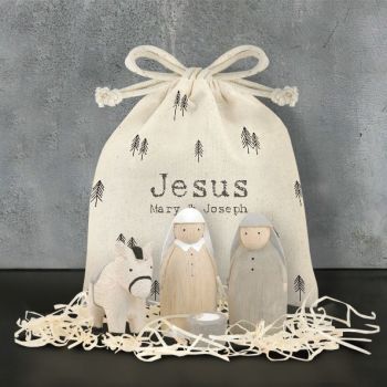 East of India Nativity Set - Jesus, Mary and Joseph