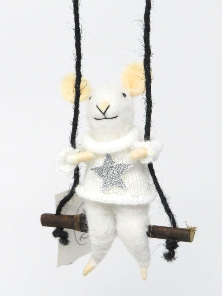 Boy Mouse on a Swing
