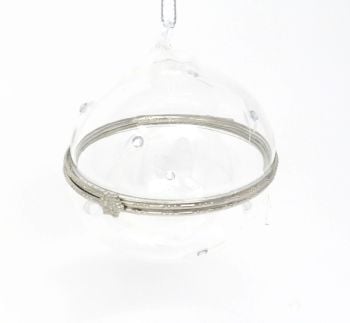 Winter's Tale Glass Case Etched Bauble