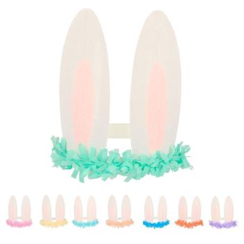 Meri Meri Spring Bunny Ear Headbands - Set of 8