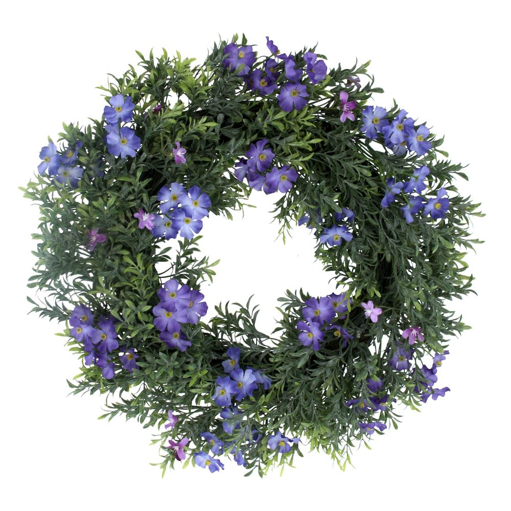 Gisela Graham Forget Me Not and Box Leaf Wreath