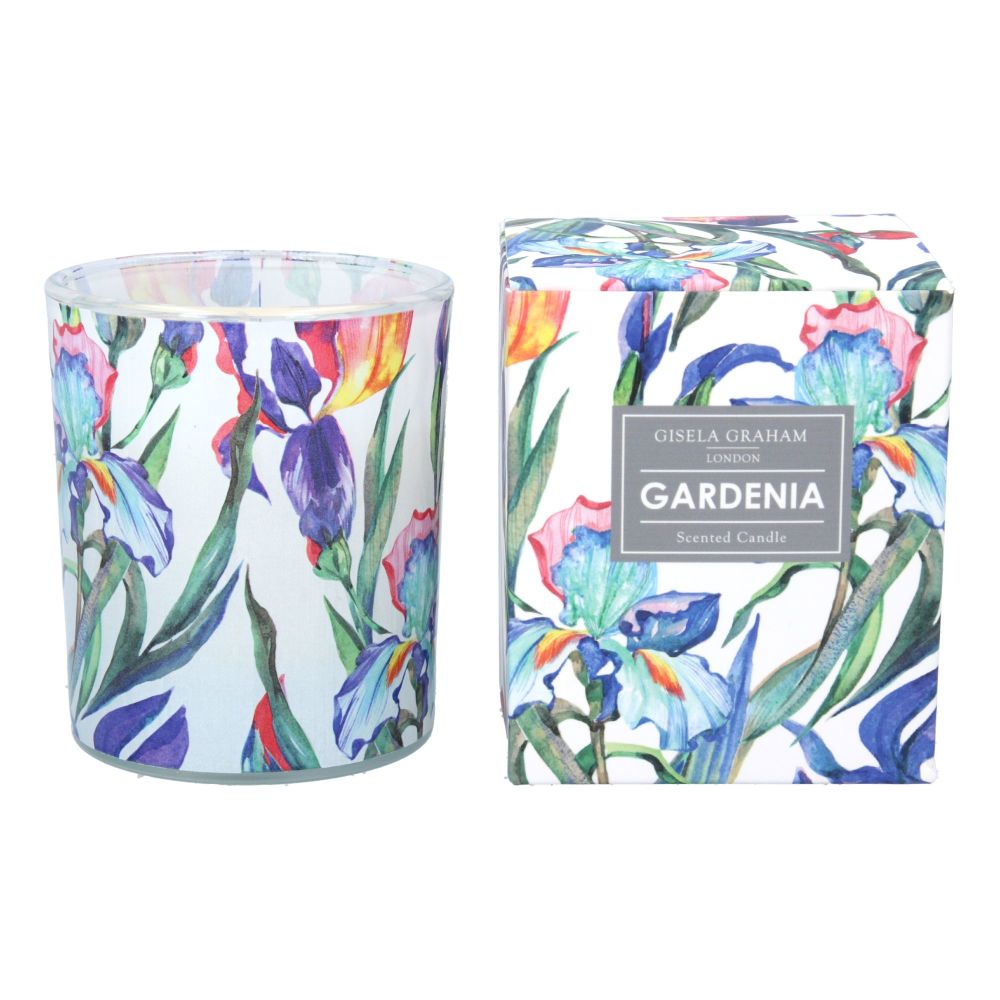 Gisela Graham Iris Design Boxed Candle