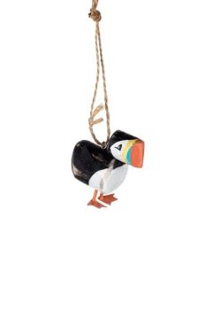 Wooden Puffin Decoration - Standing
