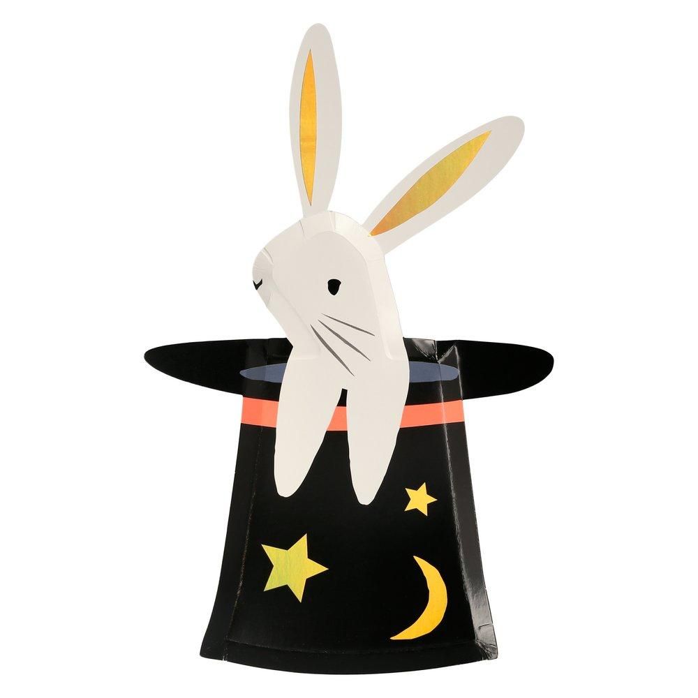 Meri Meri Magic Bunny in a Hat Plates - Pack of 8
