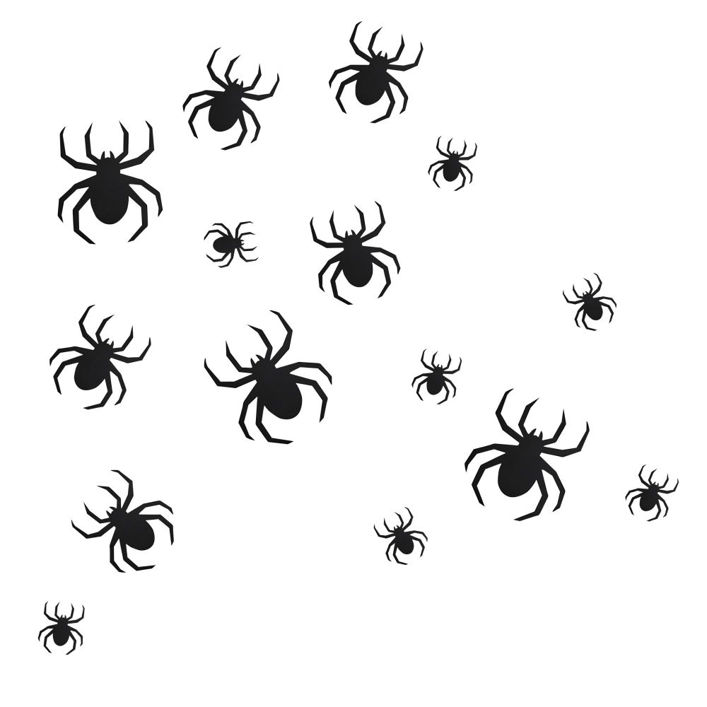 Ginger Ray Halloween Spider Wall Decorations